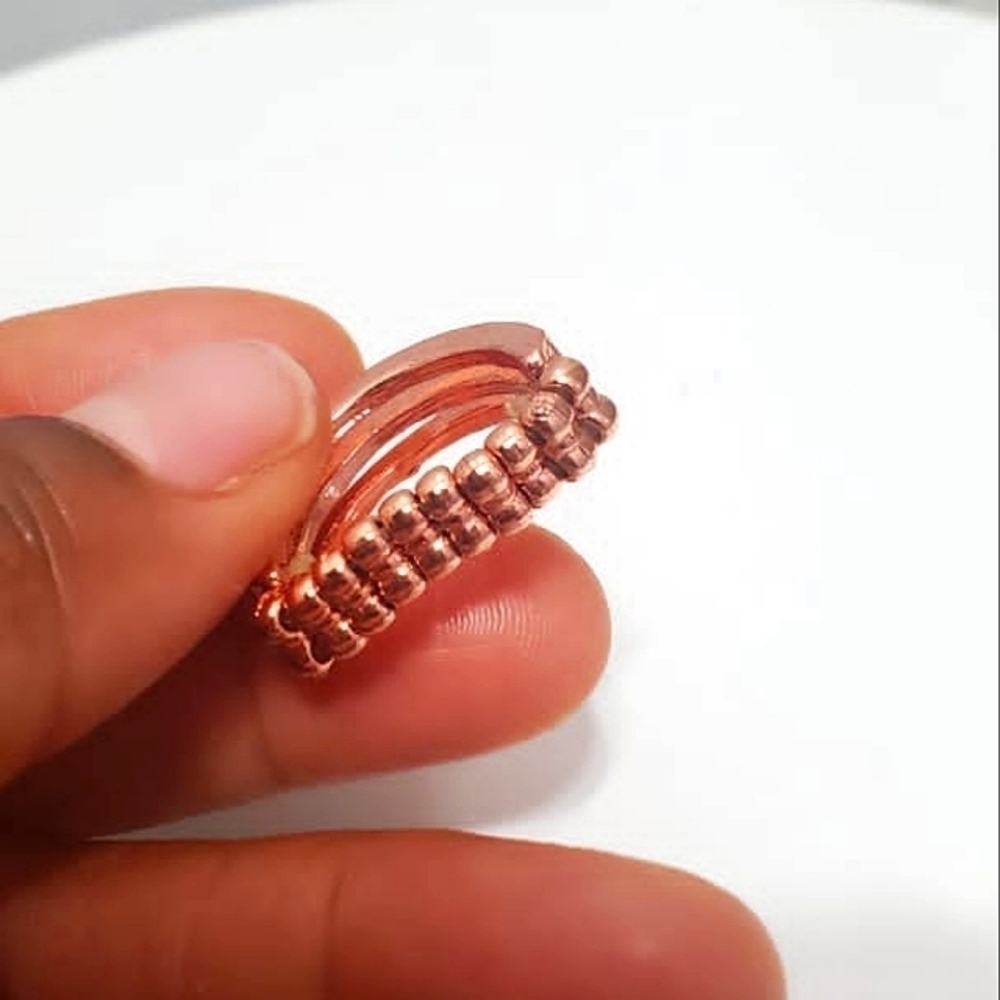 🌴 RoseGold Tone Ring 🤳 - Picture 4 of 5